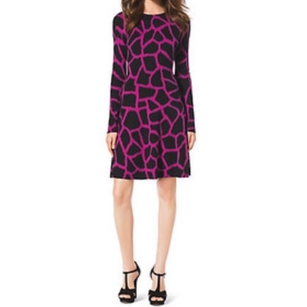 Michael Kors patterned sweater dress szXS L/S